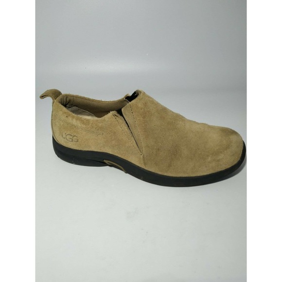UGG S/N 5257 Women's Shearling Slip-On Taupe/Black Leather Shoe Size 5 - Picture 7 of 12